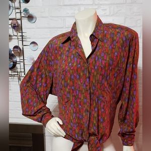 ELLEN TRACY | Woman's Silk Blouse